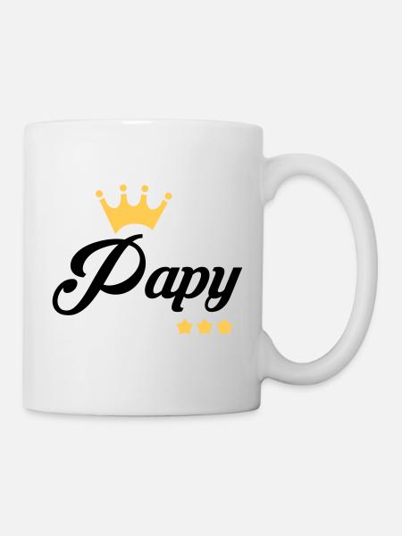 Papy Papi Grand-Père Retraite famille - Mug blanc - blanc