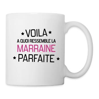 Parrain / Marraine / Filleule / Filleul - Mug blanc - blanc - Droite