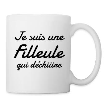 Parrain / Marraine / Filleule / Filleul - Mug blanc - blanc - Droite