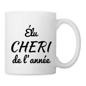 Chéri Love Chérie Amour Femme Mari Valentin - Mug - white - Right