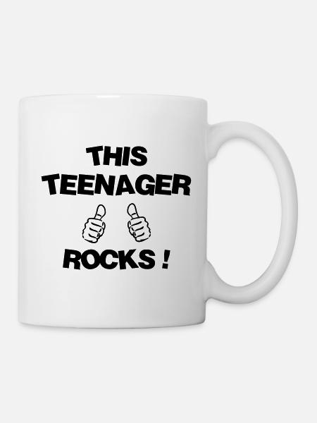 adolescent / enfant / ado / adolescente - Mug blanc - blanc