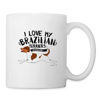 Terrier Brésilien Love2 - Mug blanc - blanc - Droite