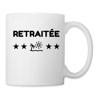 Retirement Retired Ruhestand Retraite Retraitée - Mug - white - Right