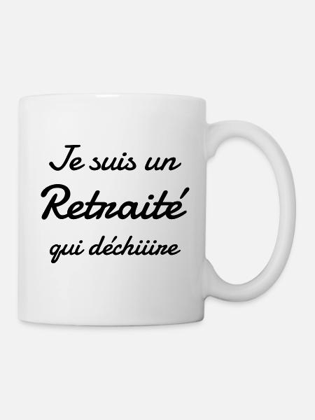 retraite / retraité / retraitée / pension - Mug blanc - blanc