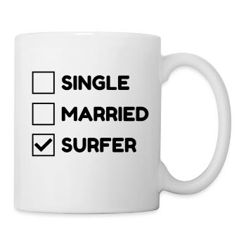 Surfen / Surfer / Surf / Surfing / Strand - Tasse - Weiß - Rechts