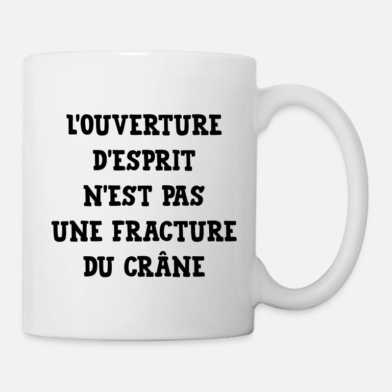 Citation Humour Philosophie Drôle Slogan Comique - Mug blanc - blanc