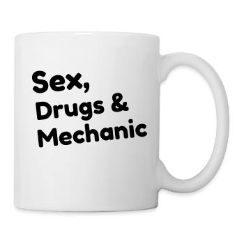 Mechanic Mechanik Mécanique Mécanicien Garage - Mug - white - Right