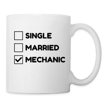 Mechanic Mechanik Mécanique Mécanicien Garage - Mug - white - Right