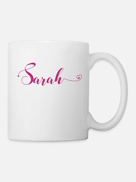 sarah - Tasse - Weiß