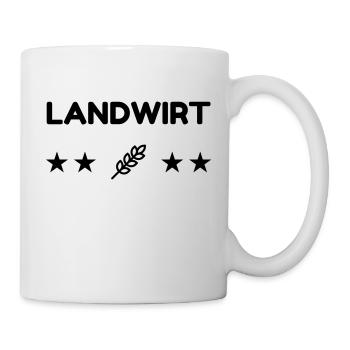 Landwirt / Bauer / Landwirtschaft / Traktor - Tasse - Weiß - Rechts