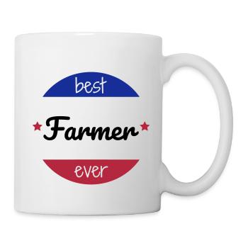 Landwirt / Bauer / Landwirtschaft / Traktor - Tasse - Weiß - Rechts