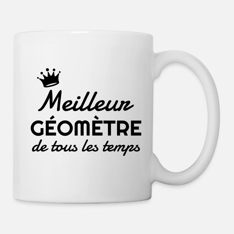 géomètre / topographe / topographie / geometre - Mug blanc - blanc