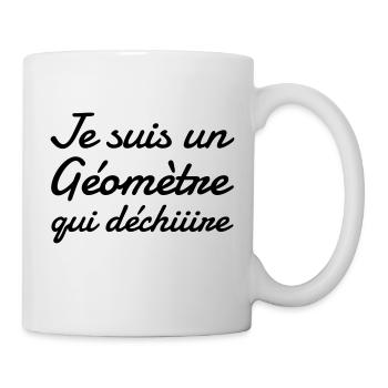 Vermesser / Vermesserin / Topographie / Tiefbau - Tasse - Weiß - Rechts