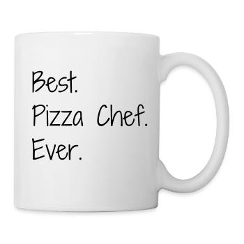 Pizza / pizzaiolo / Italien / Burger - Tasse - Weiß - Rechts