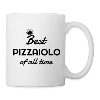 Pizza / pizzaiolo / Italien / Burger - Tasse - Weiß - Rechts