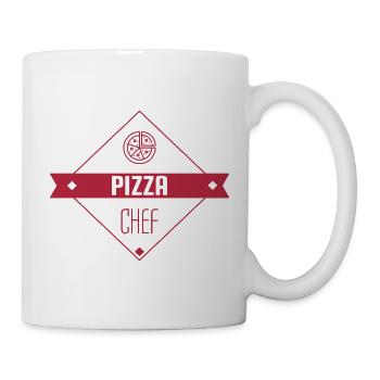 Pizza / pizzaiolo / Italien / Burger - Tasse - Weiß - Rechts