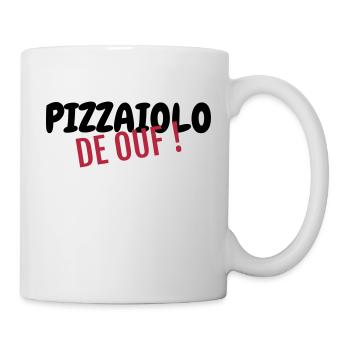 Pizza / pizzaiolo / Italien / Burger - Tasse - Weiß - Rechts