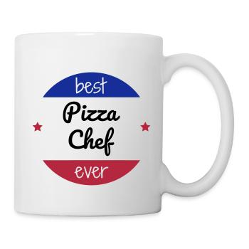 Pizza / pizzaiolo / Italien / Burger - Tasse - Weiß - Rechts
