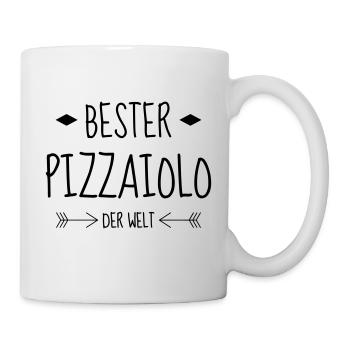Pizza / pizzaiolo / Italien / Burger - Tasse - Weiß - Rechts
