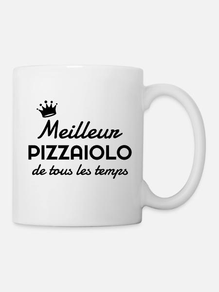 pizza / pizzaiolo / chef / italie / pizzaiola - Mug blanc - blanc