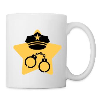 Police Officer Policeman Cop Policier Polizei - Mug - white - Right
