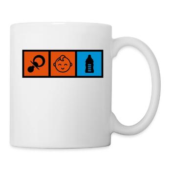 puéricultrice / puériculture / enfant / bébé - Mug blanc - blanc - Droite