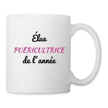puéricultrice / puériculture / enfant / bébé - Mug blanc - blanc - Droite