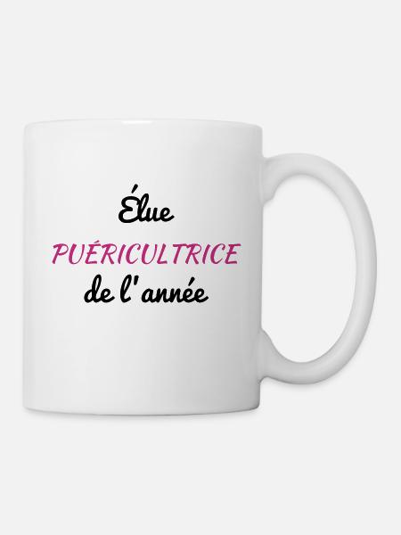 puéricultrice / puériculture / enfant / bébé - Mug blanc - blanc