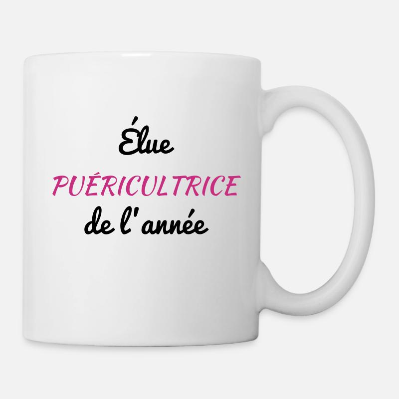puéricultrice / puériculture / enfant / bébé - Mug blanc - blanc