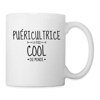 puéricultrice / puériculture / enfant / bébé - Mug blanc - blanc - Droite
