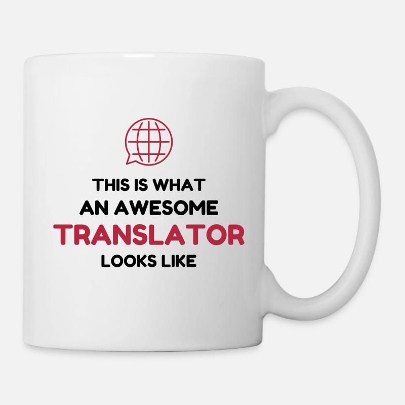 traducteur / traduction / traductrice / traduire - Mug blanc - blanc
