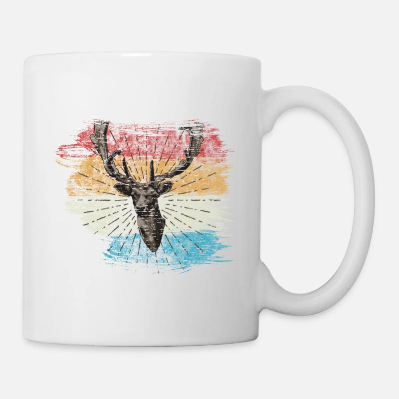 Cerf - Mug blanc - blanc