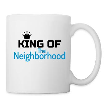 Nachbar / Nachbarschaft / Nachbarin / Haus - Tasse - Weiß - Rechts