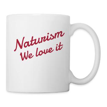 Naturisme / Naturiste / Nudisme / Nudiste - Mug blanc - blanc - Droite