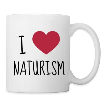 Naturisme / Naturiste / Nudisme / Nudiste - Mug blanc - blanc - Droite