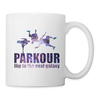 Parkour Freerunning Le Parcour Traceur Geschenk - Tasse - Weiß - Rechts