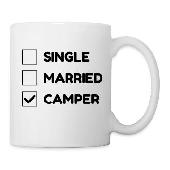 Campingplatz / Camper / Camping / Camp - Tasse - Weiß - Rechts