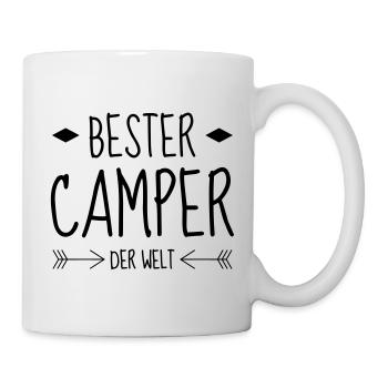 Campingplatz / Camper / Camping / Camp - Tasse - Weiß - Rechts