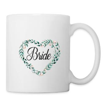flowerheart_green_bride - Mug - white - Right