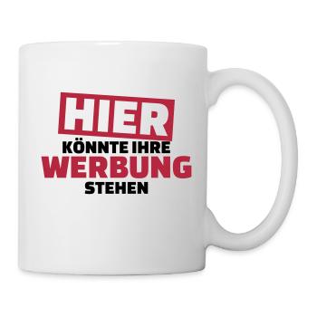 Werbung - Tasse - Weiß - Rechts