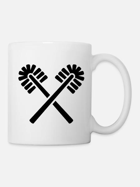 Toilette WC - Mug blanc - blanc