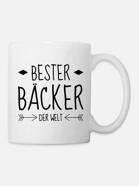 Bäcker / Bäckerei / Bäckerin / Brot - Tasse - Weiß