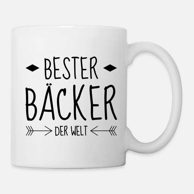 Bäcker / Bäckerei / Bäckerin / Brot - Tasse - Weiß
