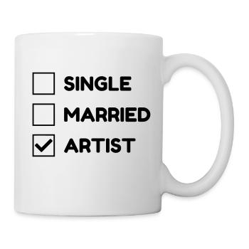 Artist / Art / Künstler / Artiste / Music / Kunst - Mug - white - Right