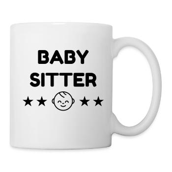 Babysitter Babysitting Baby-sitter Baby sitting - Mug - white - Right