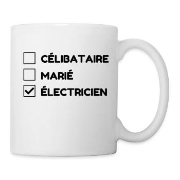 Electrician / Electricien / Elektriker / Electric - Mug - white - Right