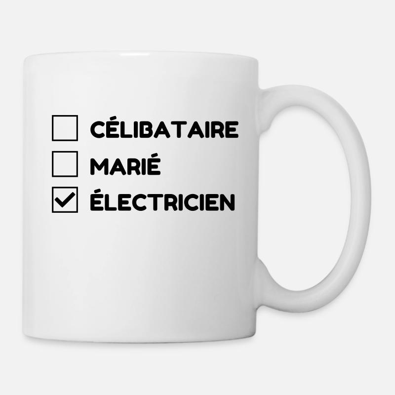électricien / électricité / energie / bricolage - Mug blanc - blanc