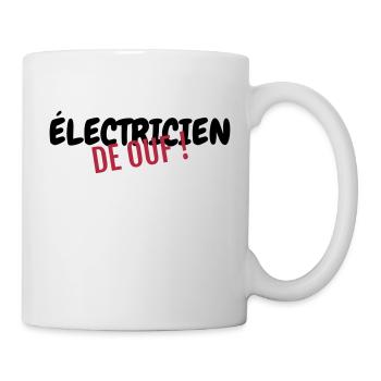 électricien / électricité / energie / bricolage - Mug blanc - blanc - Droite