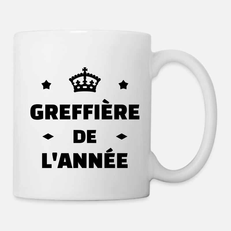 greffier / greffe / tribunal / justice / juge - Mug blanc - blanc