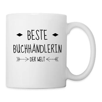 Bookseller Libraire Livre Buchhändler Book Reading - Mug - white - Right